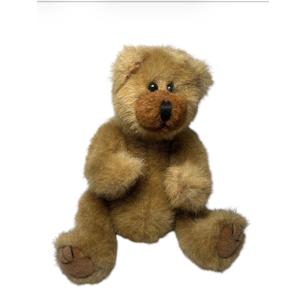 Vintage 1993 TY Brown Teddy Bear Plush Stuffed Animal Jointed 8"‎ PVC Pellets
